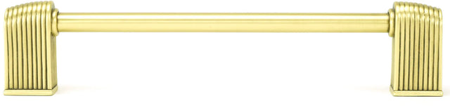 Urban Metro Oxford 6'' cc Pull, Burnish Brass Plate 101376/BB