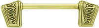 Urban Metro Rivoli 4'' cc Knob-pull, Burnish Brass Plate 101384/BB