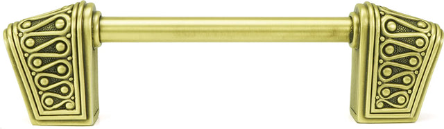Urban Metro Rivoli 4'' cc Knob-pull, Burnish Brass Plate 101384/BB