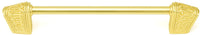 Urban Metro Rivoli 6'' cc Pull, Satin Gold Plate 101386/SG