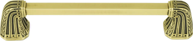 Urban Metro Saville 6'' cc Pull, Burnish Brass Plate 101436/BB