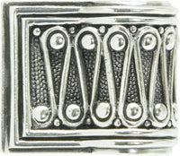 Urban Metro Rivoli II Knob, Burnish Silver Plate G101491/BS