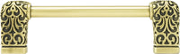 Urban Metro Via Veneto 4'' cc Knob-pull, Burnish Brass Plate 101524/BB