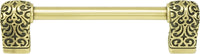 Urban Metro Via Veneto 4'' cc Knob-pull, Burnish Brass Plate 101524/BB