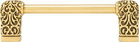 Urban Metro Via Veneto 4'' cc Knob-pull, Museum Gold Plate 101524/MG