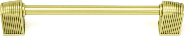 Urban Metro Oxford 6'' cc Pull, Burnish Brass Plate 101616/BB