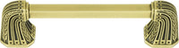 Urban Metro Saville 4'' cc Knob-pull, Burnish Brass Plate 101834/BB