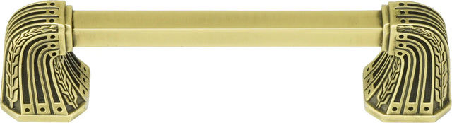 Urban Metro Saville 4'' cc Knob-pull, Burnish Brass Plate 101834/BB