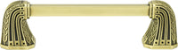 Urban Metro Saville 4'' cc Knob-pull, Burnish Brass Plate 101834/BB