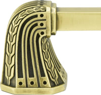 Urban Metro Saville 4'' cc Knob-pull, Burnish Brass Plate 101834/BB