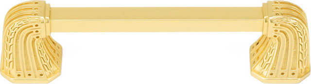 Urban Metro Saville 4'' cc Knob-pull, Satin Gold Plate 101834/SG