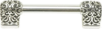 Urban Metro Via Veneto 3'' cc Knob-pull, Burnish Silver Plate 102383/BS