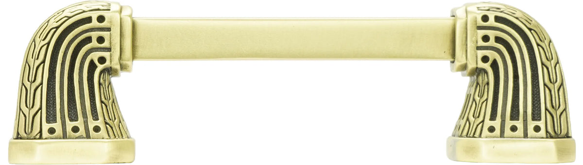Urban Metro Saville 3'' cc Knob-pull, Burnish Brass Plate 102393/BB
