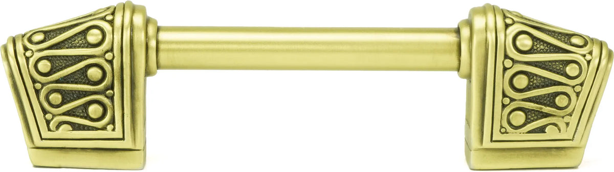 Urban Metro Rivoli 3'' cc Knob-pull, Burnish Brass Plate 102423/BB
