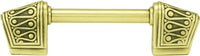 Urban Metro Rivoli 3'' cc Knob-pull, Burnish Brass Plate 102423/BB