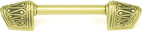 Urban Metro Rivoli 3'' cc Knob-pull, Burnish Brass Plate 102423/BB