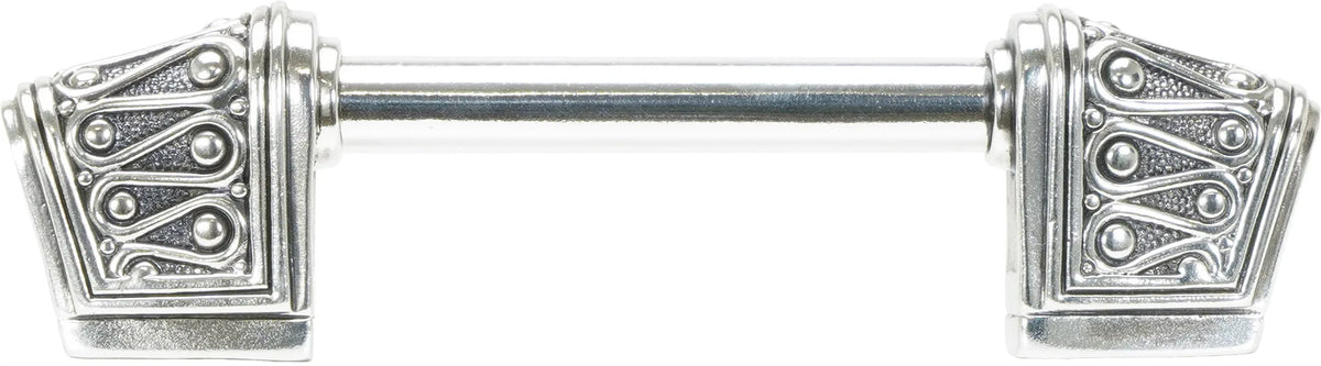 Urban Metro Rivoli 3'' cc Knob-pull, Burnish Silver Plate 102423/BS