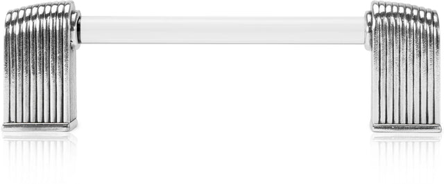 Urban Metro Oxford Ii 4'' cc Knob-pull, Burnish Silver Plate G101374/BS