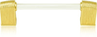 Urban Metro Oxford Ii 4'' cc Knob-pull, Satin Gold Plate G101374/SG