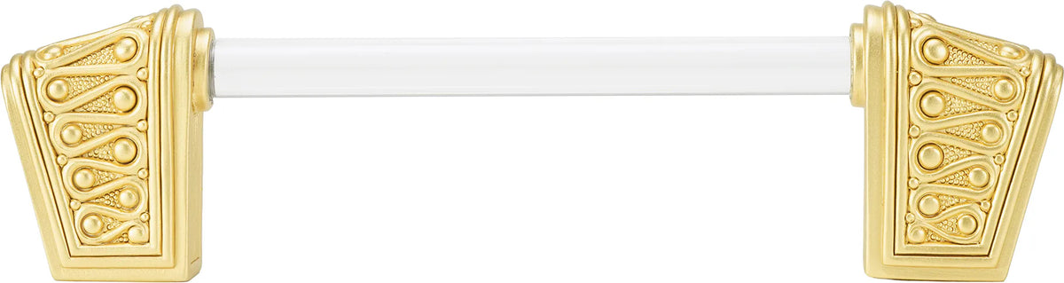 Urban Metro Rivoli II 4'' cc Knob-pull, Satin Gold Plate G101384/SG
