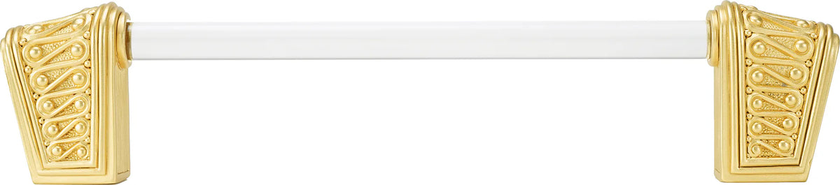 Urban Metro Rivoli II 6'' cc Pull, Satin Gold Plate G101576/SG