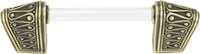 Urban Metro Rivoli II 3'' cc Knob-pull, Burnish Brass Plate G102423/BB