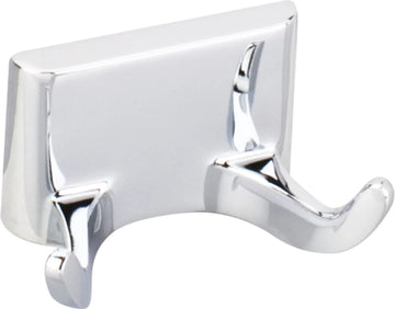 Bridgeport Polished Chrome Double Robe Hook - Contractor Packed BHE1-02PC