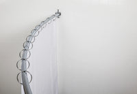 56''-72'' Polished Chrome Adjustable Curved Shower Curtain Rod - Retail Packaged SR02-PC-R