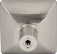 Walker 1 1-5/8'' Length Square Knob 827L-SN
