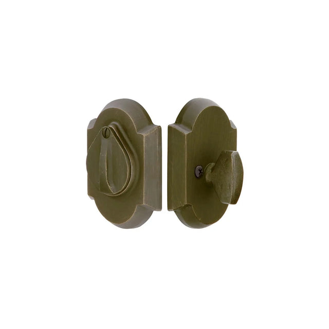 #1 Sandcast Bronze with Flap Keyed Deadbolt 8457