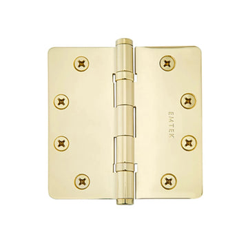 Heavy Duty Solid Brass, Ball Bearing Hinge,  1/4" Radius Corners 96425