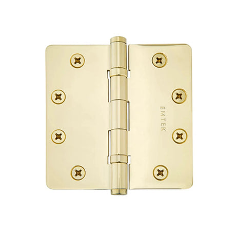 Heavy Duty Solid Brass, Ball Bearing Hinge,  1/4" Radius Corners 96425
