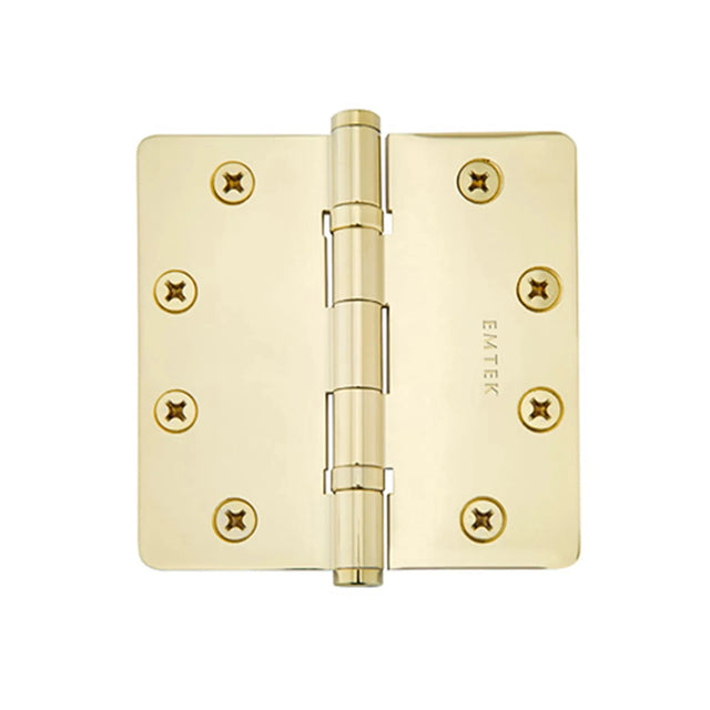 Heavy Duty Solid Brass, Ball Bearing Hinge,  1/4" Radius Corners 96425