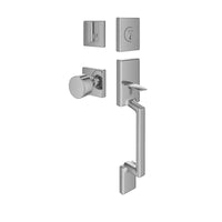 Expressions By Emtek Modern Rectangular Sectional Entry Set With Page Knob