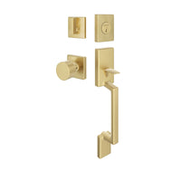 Expressions By Emtek Modern Rectangular Sectional Entry Set With Page Knob