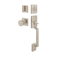 Expressions By Emtek Modern Rectangular Sectional Entry Set With Page Knob