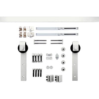 Expressions By Emtek 72 Inch Barn Door Flat Track Hardware Kit With Soft Close