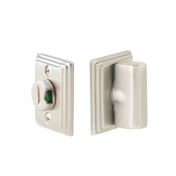 Wilshire Double Rosette Privacy Bolt with Indicator 8383US10B.ARC