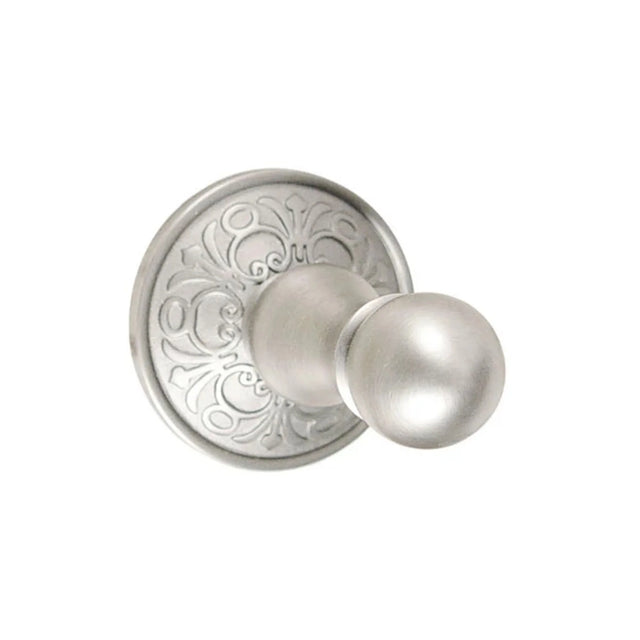 Traditional Brass Single Hook with Rosette 260800