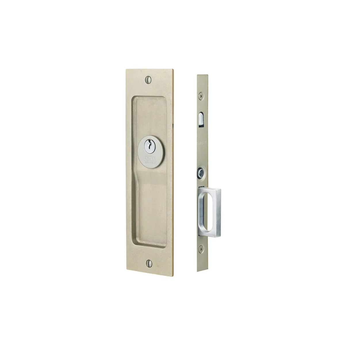 Rustic Modern Rectangular Pocket Door Mortise Lock 2123