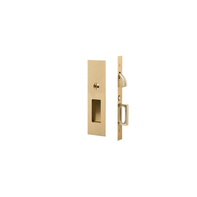 Knurled Narrow Modern Rectangular Mortise 2193