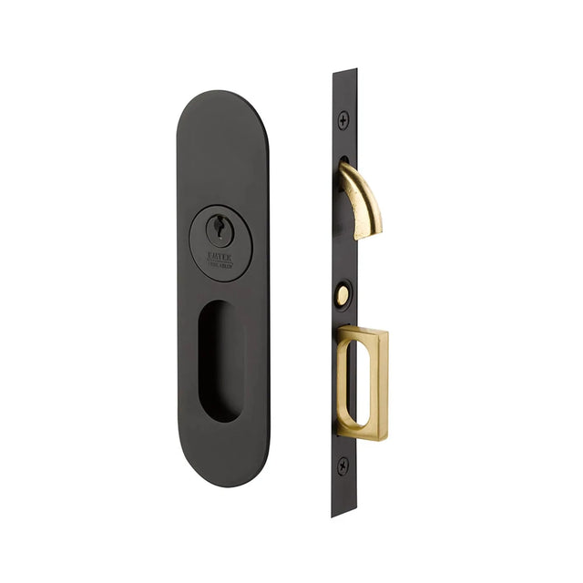 Narrow Oval Pocket Door Mortise Lock 2163