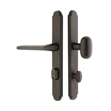 Sandcast Arched Stretto Keyed 11" Overall Narrow Trim Sideplate Lock 4044BZEG