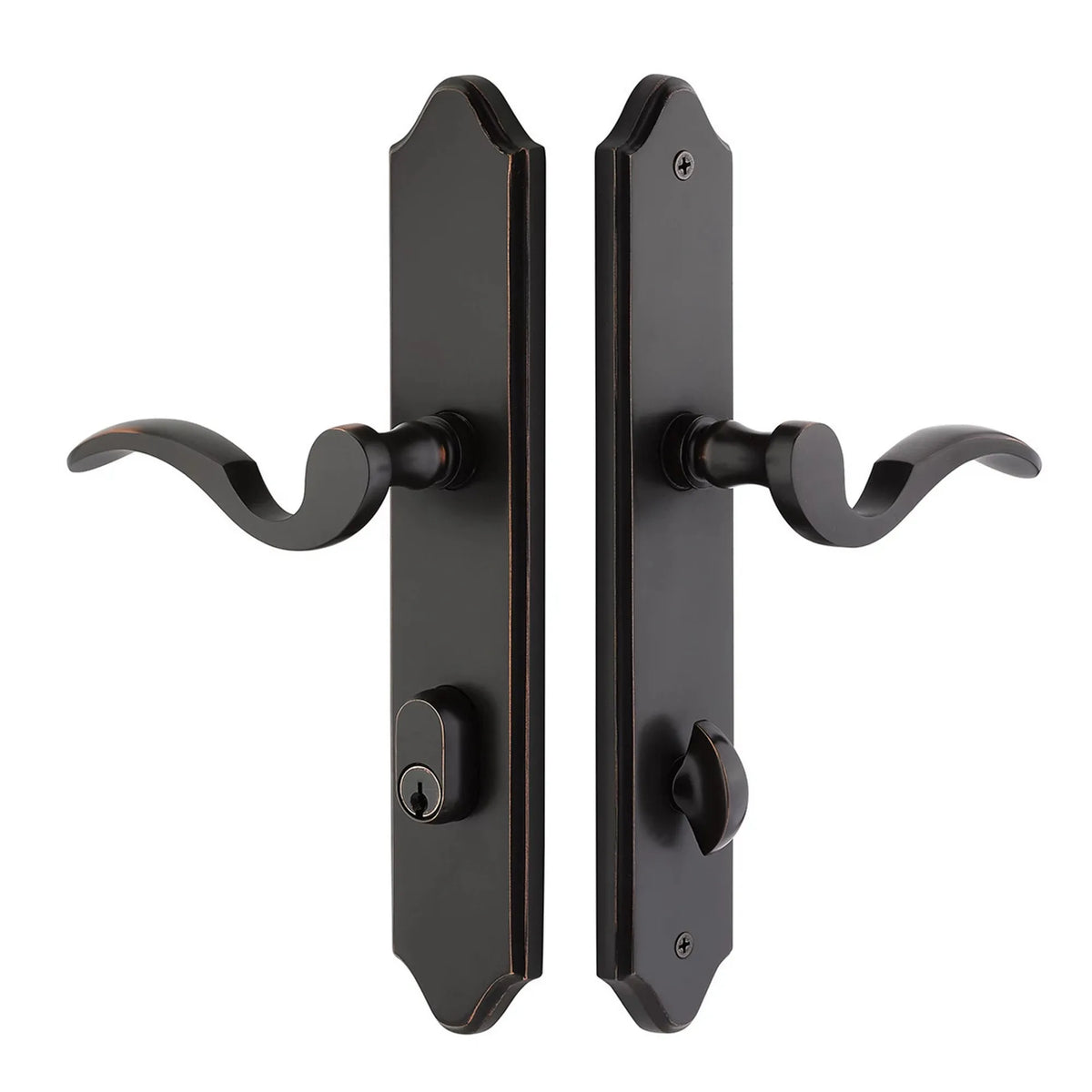 Concord Keyed Stretto 2" x 10-1/2" Narrow Trim Sideplate Lock 7442CLH