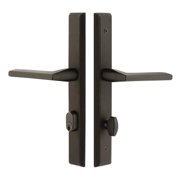Sandcast Bronze Rectangular Stretto Keyed 11" Overall Narrow Trim Sideplate Lock 5444ARLH