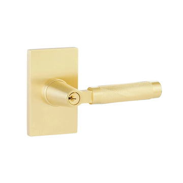 SELECT L-Square Knurled Key in Lever 5122US10B.KLSUS10B.KNUS10B.LH