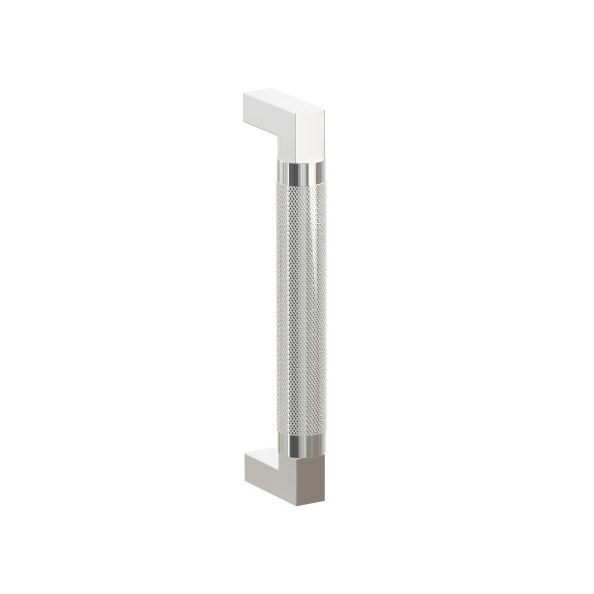 Select L-Square Stem Knurled Door Pull 86494.LSUS10B.KN