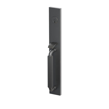 Select R-Bar Stem Straight Knurled Grip Full Length Mortise Entry Set 3057.RA.SK