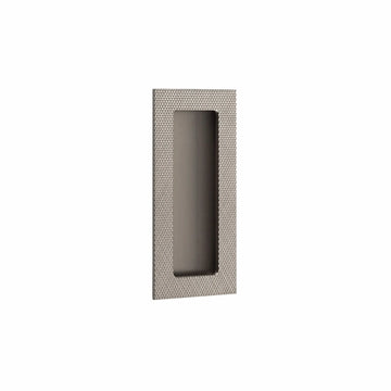 Modern Rectangular Knurled Flush Pull with Plain Pocket 222304