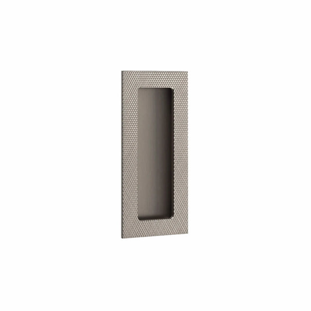 Modern Rectangular Knurled Flush Pull with Plain Pocket 222304